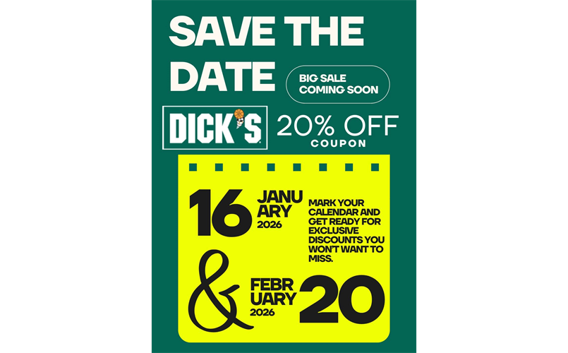 DICK'S Coupon Save the Date